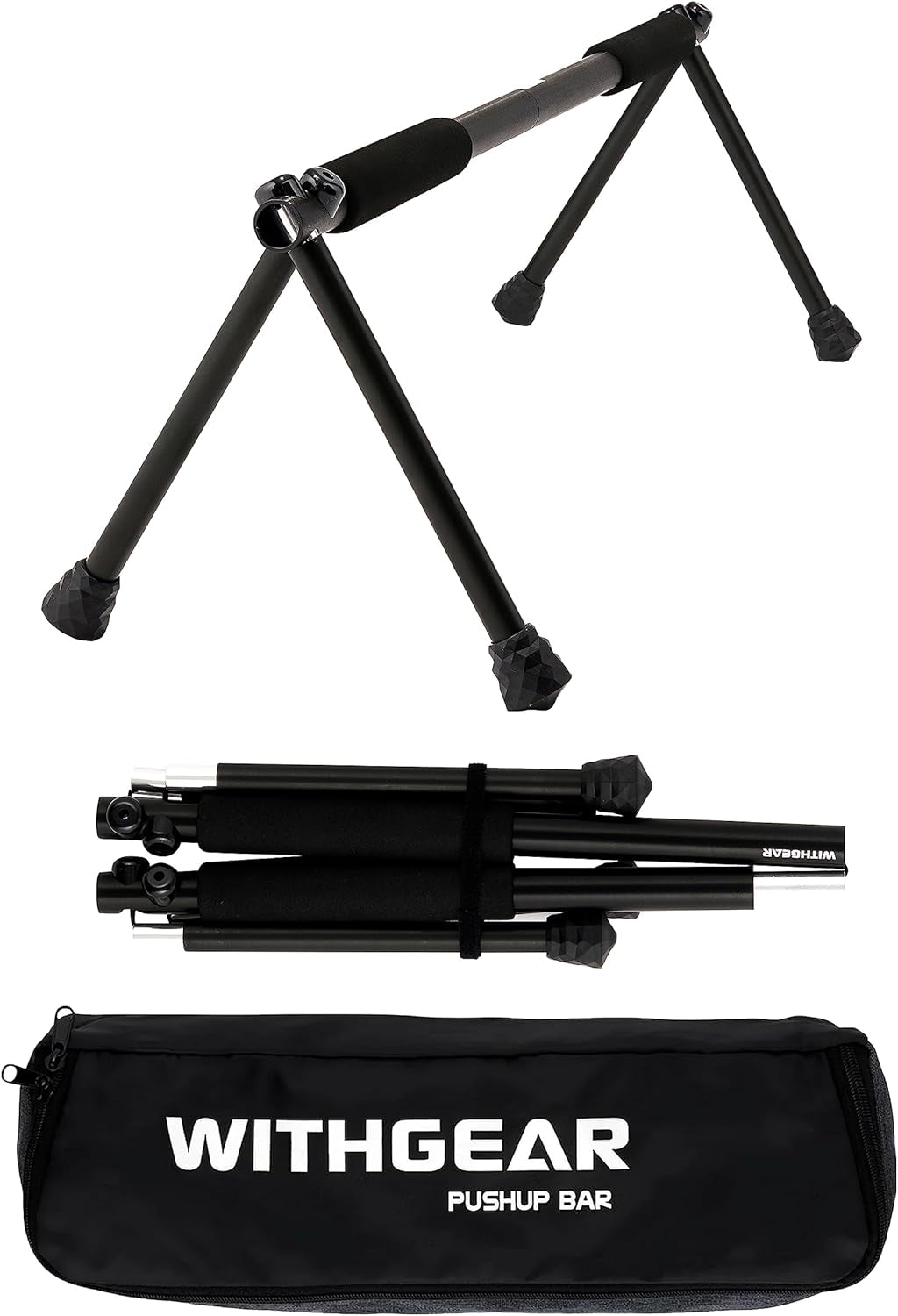 Push up Bar – Folding Dip Bar for Home Workout, Lightweight & Portable Strength Training Equipment for Men & Women, Indoor & Outdoor Use (Hawk)