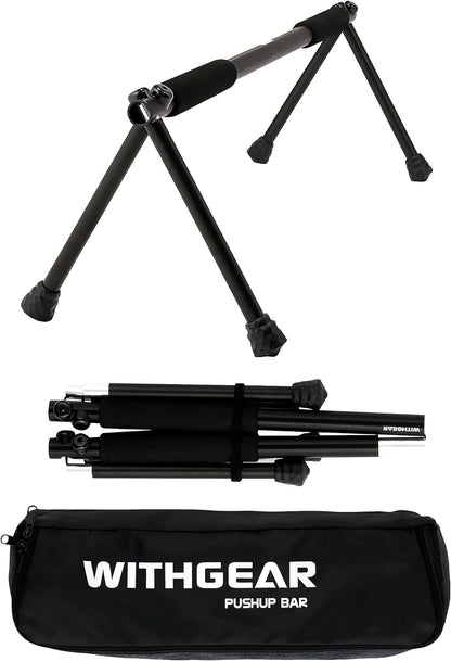 Push up Bar – Folding Dip Bar for Home Workout, Lightweight & Portable Strength Training Equipment for Men & Women, Indoor & Outdoor Use (Hawk)