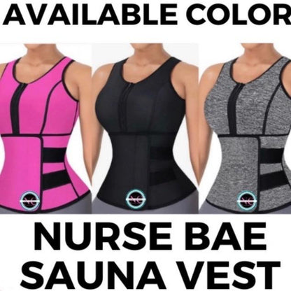 Nurse Bae Sauna Vest Unisex Comfortable